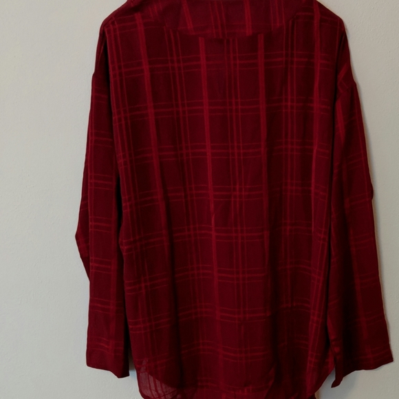 Work! Red Dressy Blouse NWOT - Picture 6 of 6